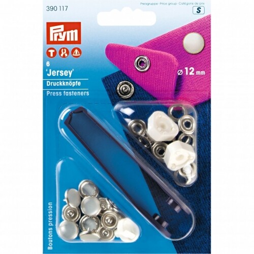 Prym 12mm metal - 12mm, jersey