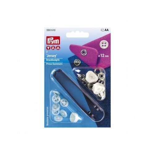 Prym 12mm metal jersey button - 12mm,