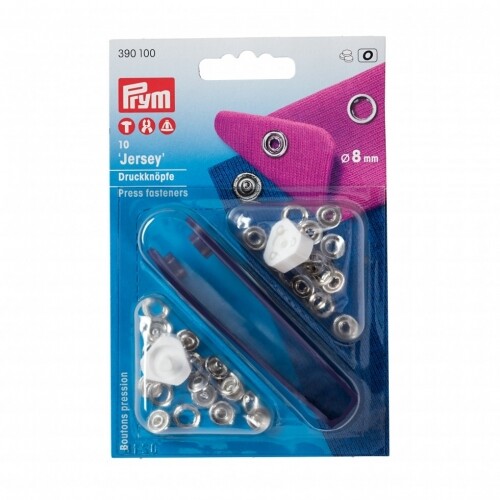 Prym 8mm metal jersey - jersey, ring