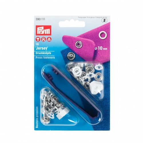 Prym 10mm metal jersey - metal,