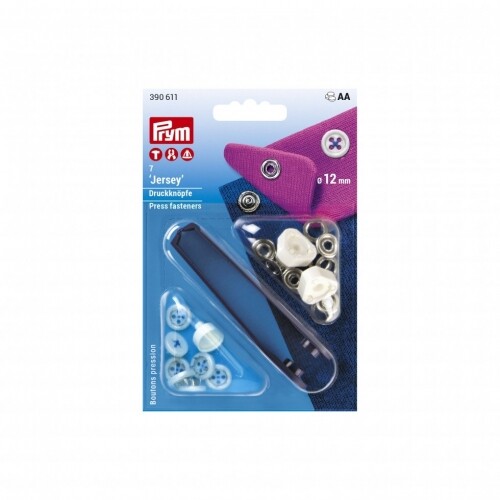 Prym 12mm metal jersey - prym, button